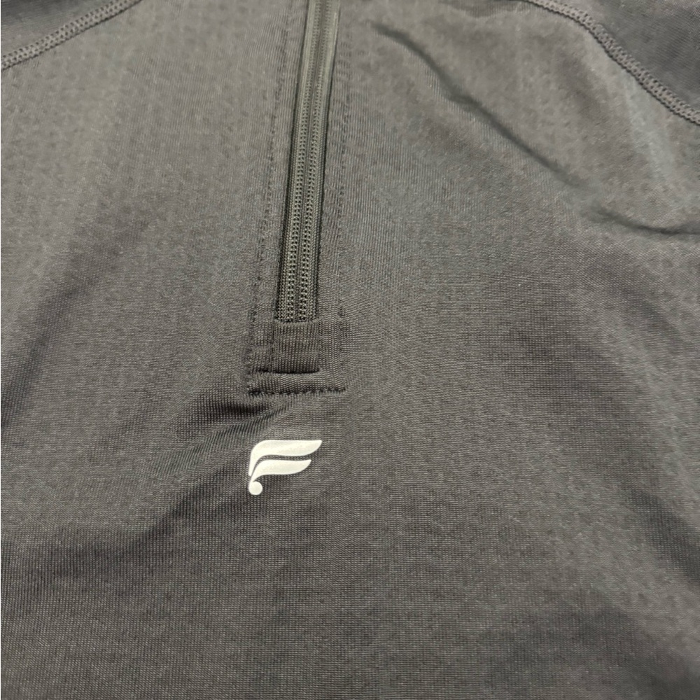 Fabletics Black Quarter-Zip Jacket - image 3